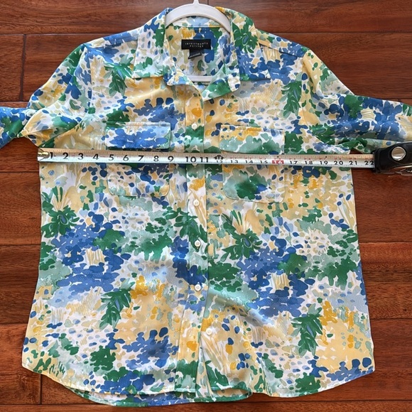 Investments Petites Size Medium Floral Blouse - Picture 6 of 7
